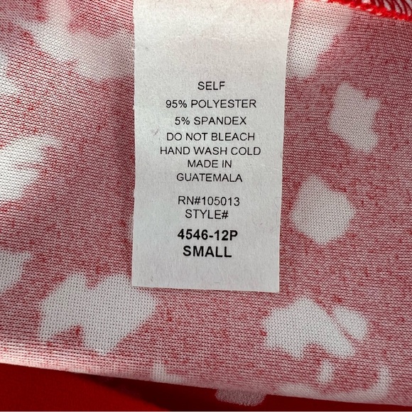 Andree By Unit Blazer Womens Small Red Cheetah Print Long Sleeve w/Roll Up Tabs - Picture 12 of 12